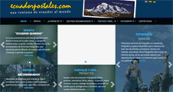 Desktop Screenshot of ecuadorpostales.com