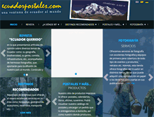 Tablet Screenshot of ecuadorpostales.com